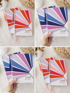 Diáře na úrovni – nedatované diář pro ženy v barevném designu. KIKIKA