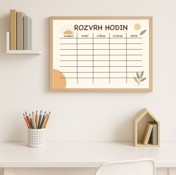 Rozvrhy hodin - Formát: - A3