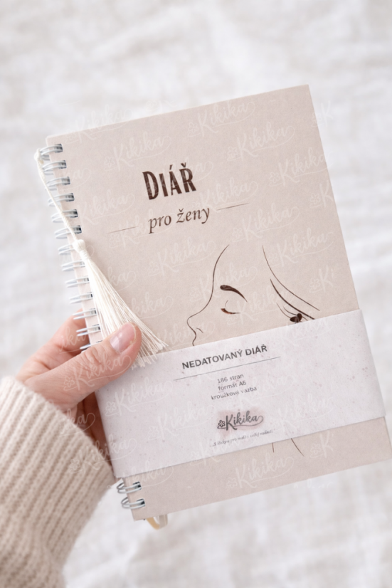 Diář pro ženy - Nedatovaný - Barva:: Béžová