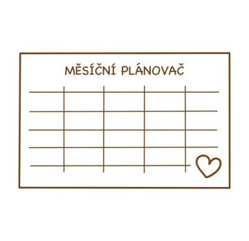 Měsíční plánovače | Kikika