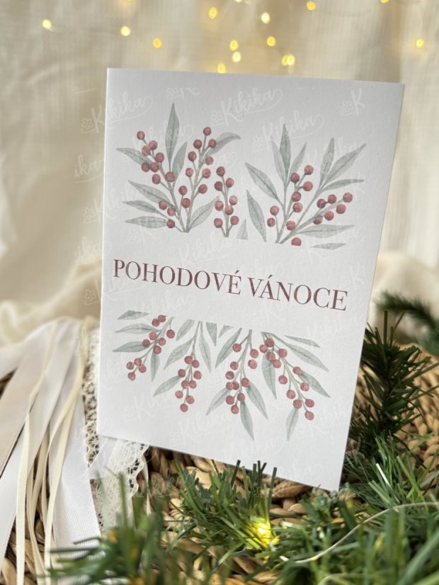 Vánoční přání - Zimní větvičky