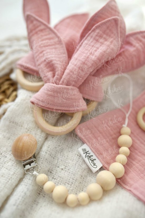 Mušelínový set růžový – jemnost a hebkost | KIKIKA