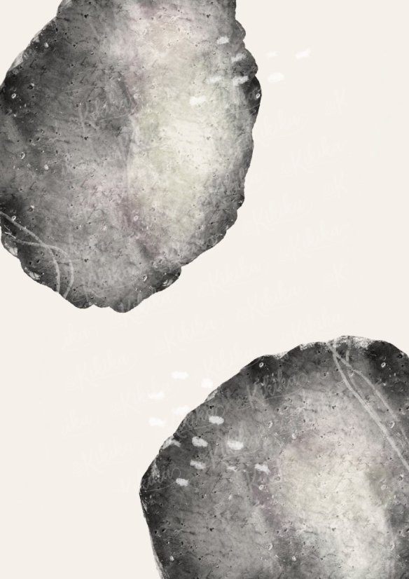 Kolekce plakátů do domácnosti – Akvarel - Formát:: A4, Barva:: Černá, Motiv:: Dvě skrvny