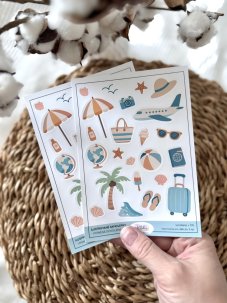 Jemné samolepky - letní motivy od Kikika