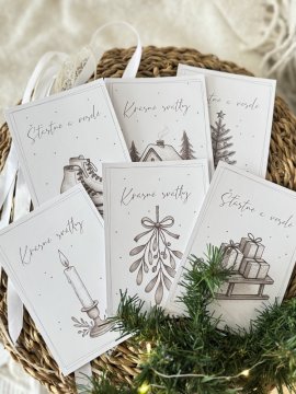 Vánoční přáníčka s autorskými ilustracemi | KIKIKA