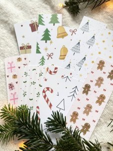 Vánoční záložka - JEDNOSTRANNÝ TISK 14x5cm