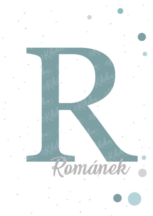 Kolekce dětských plakátů – Moře - Formát:: A3, Barva:: Modrá, Motiv:: Personalizace - jméno