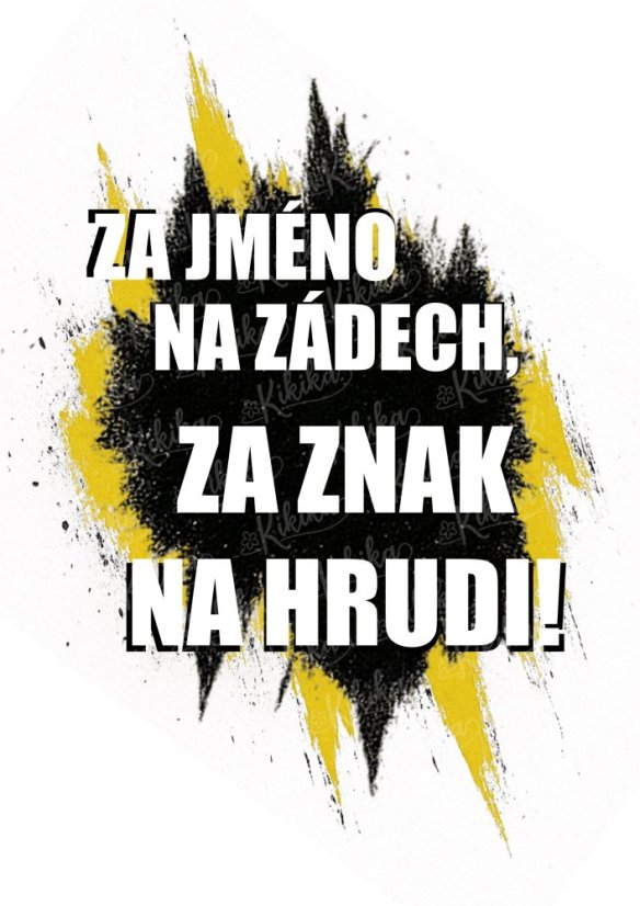 Kolekce dětských plakátů – Hokej - Formát:: A3, Hokejový motiv:: Text - Za jméno na zádech, za znak na hrudi