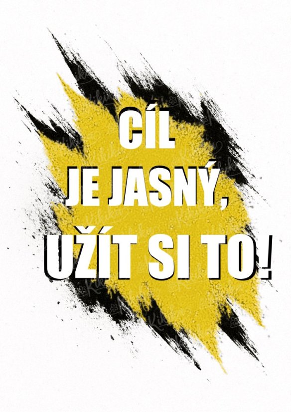 Sportovní motivační plakát s pozitivním vzkazem – hokej a radost ze hry | Kikika