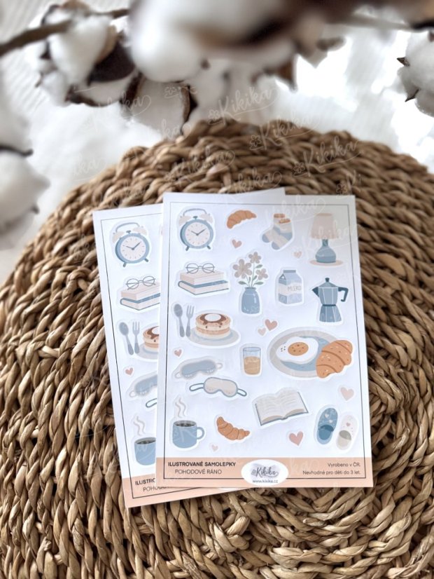 Samolepky pohodové ráno od Kikika
