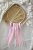 Ručně vyráběný lapač snů o průměru 25 cm v boho stylu růžový – dekorace do dětského pokoje | KIKIKA