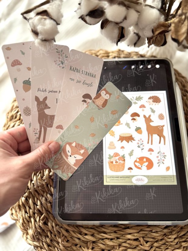 Designové záložky do knih - sada 4 ks Kikika