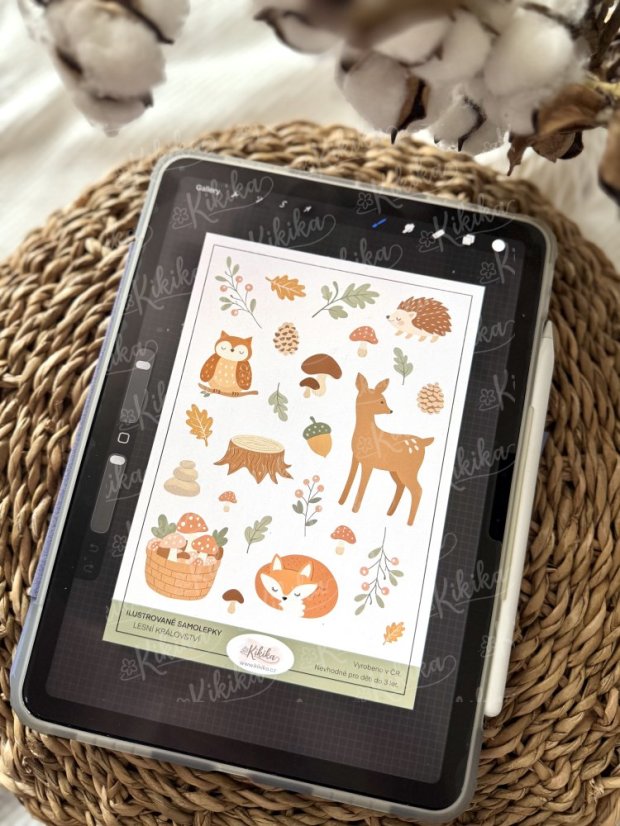 Samolepky s lesními motivy od Kikika