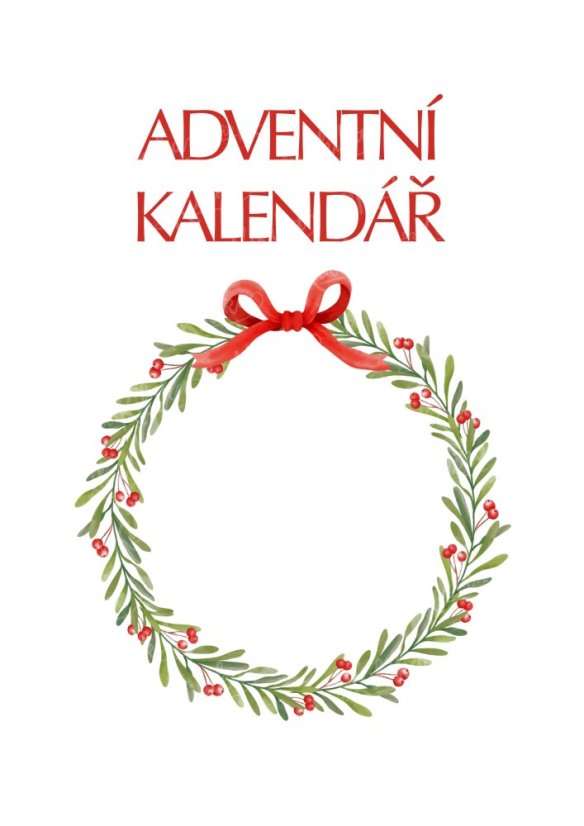 Adventní kalendář – věneček - tvořivá sada pro děti a rodiče | Kikika