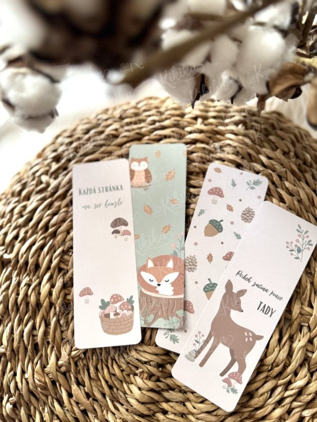 Záložky do knih - příroda a lesní motivy