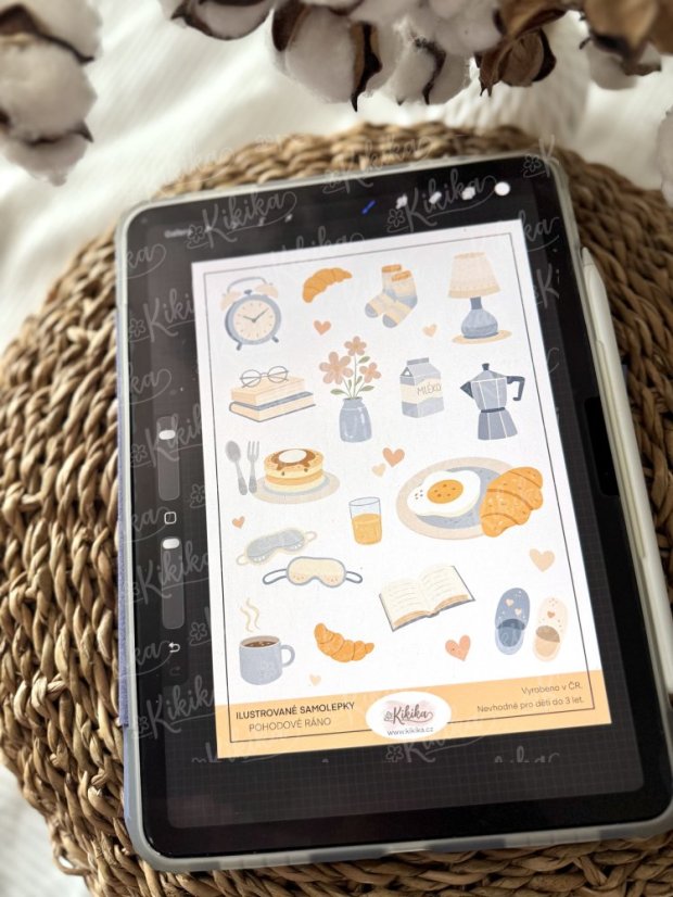 Kreativní samolepky pohodové ráno