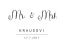 Personalizovaný plakát s nápisem „Mr. & Mrs.“, doplněný o příjmení a datum svatby, v elegantním minimalistickém designu | KIKIKA